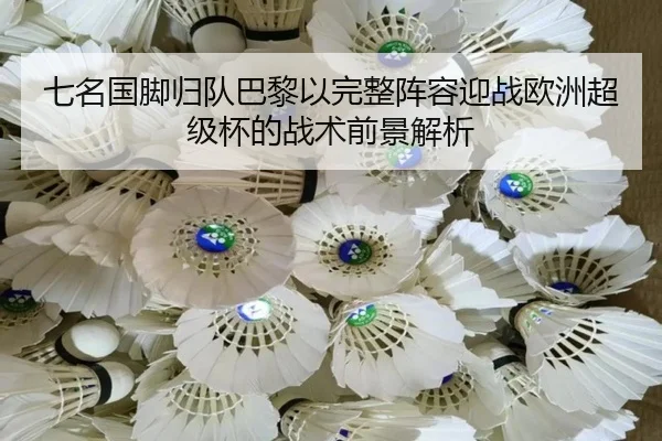 七名国脚归队巴黎以完整阵容迎战欧洲超级杯的战术前景解析